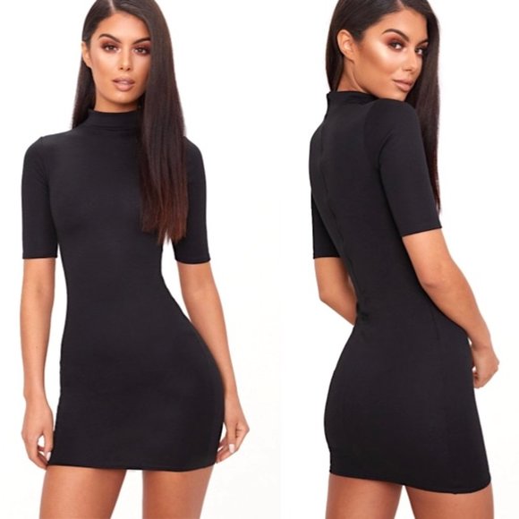 PrettyLittleThing Dresses & Skirts - NWT Bodycon Black Dress, PrettyLittleThing, Sz 12